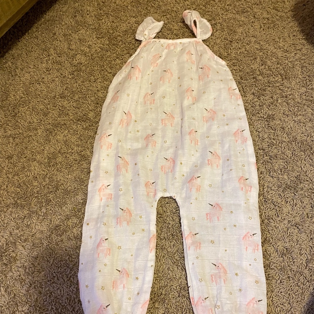 Mud Pie romper with smocked ankles
